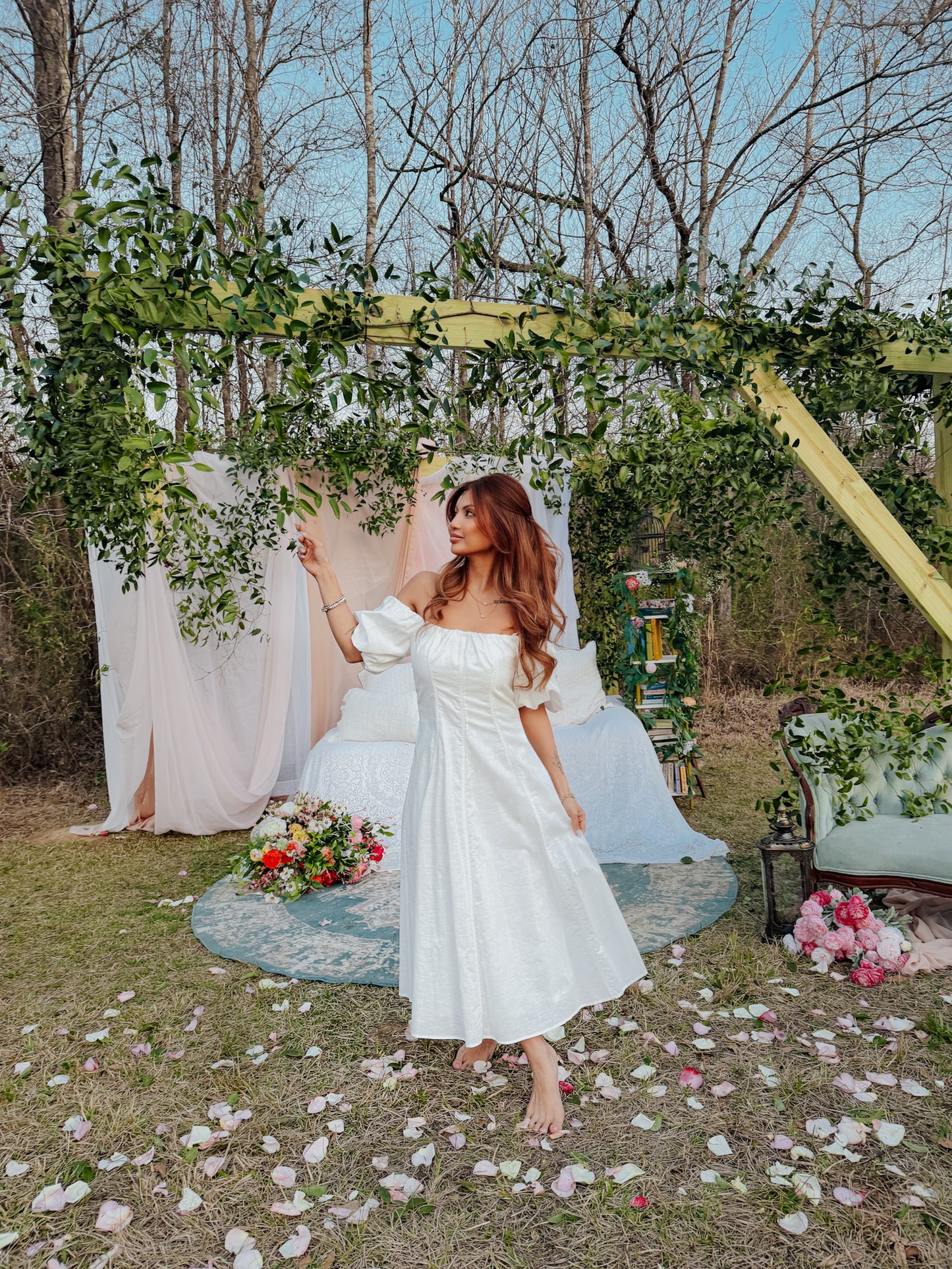 Soft Linen Promises Midi Dress