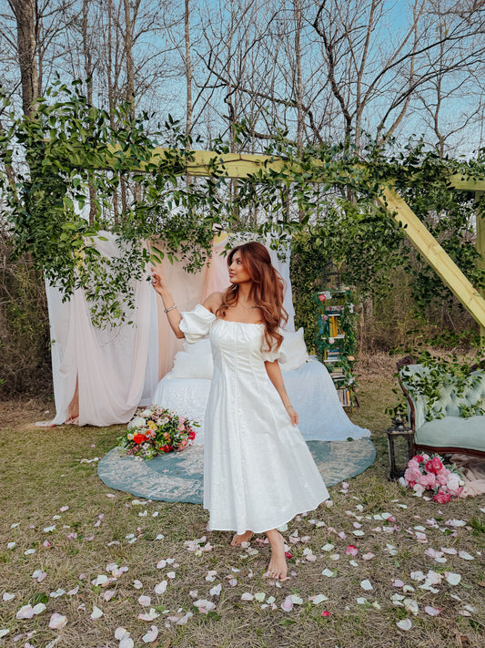 Soft Linen Promises Midi Dress