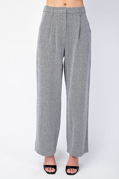 City Line Herringbone Trousers