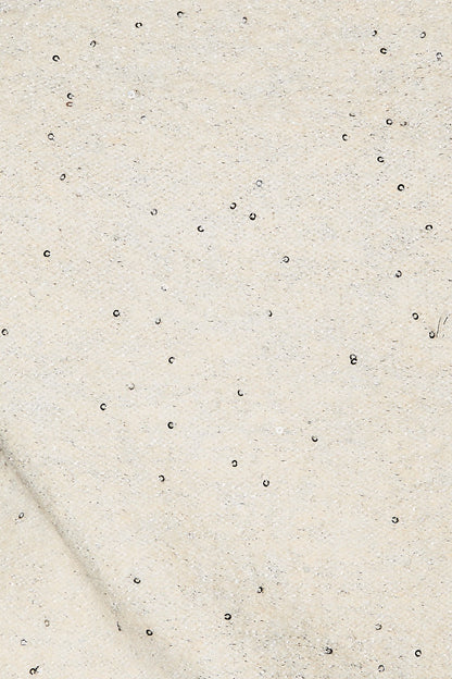 Snow Angel Off Shoulder Sequin & Metallic Sweater