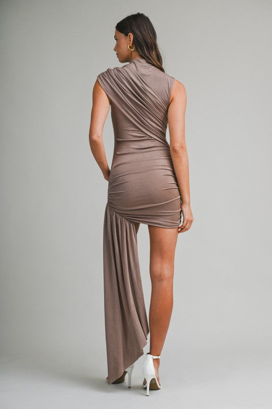 The Heiress Drape Mini Dress