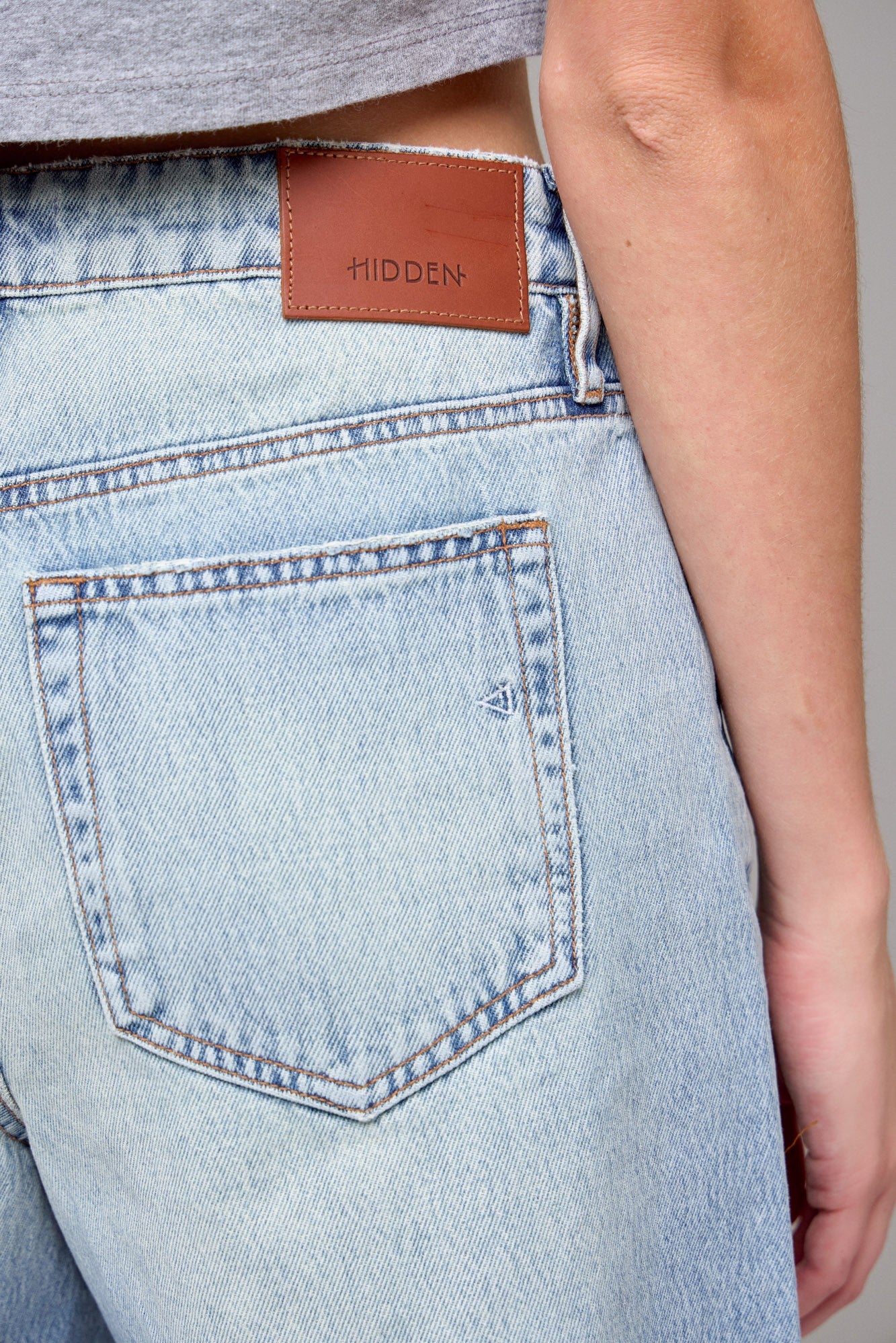 Hidden Marlin High Rise Longline Denim Shorts