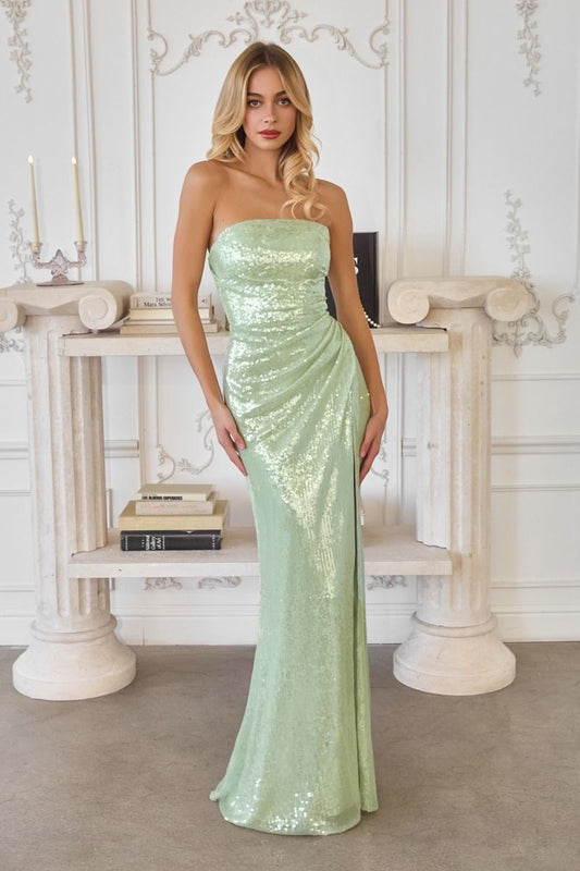 Ethereal Mint Sequin Gown