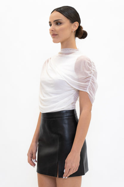 The Veil Drape Blouse