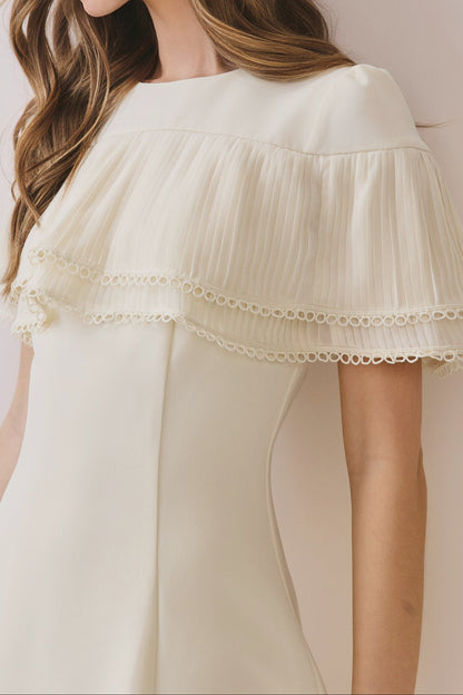 Chantilly Pleat Mini Dress