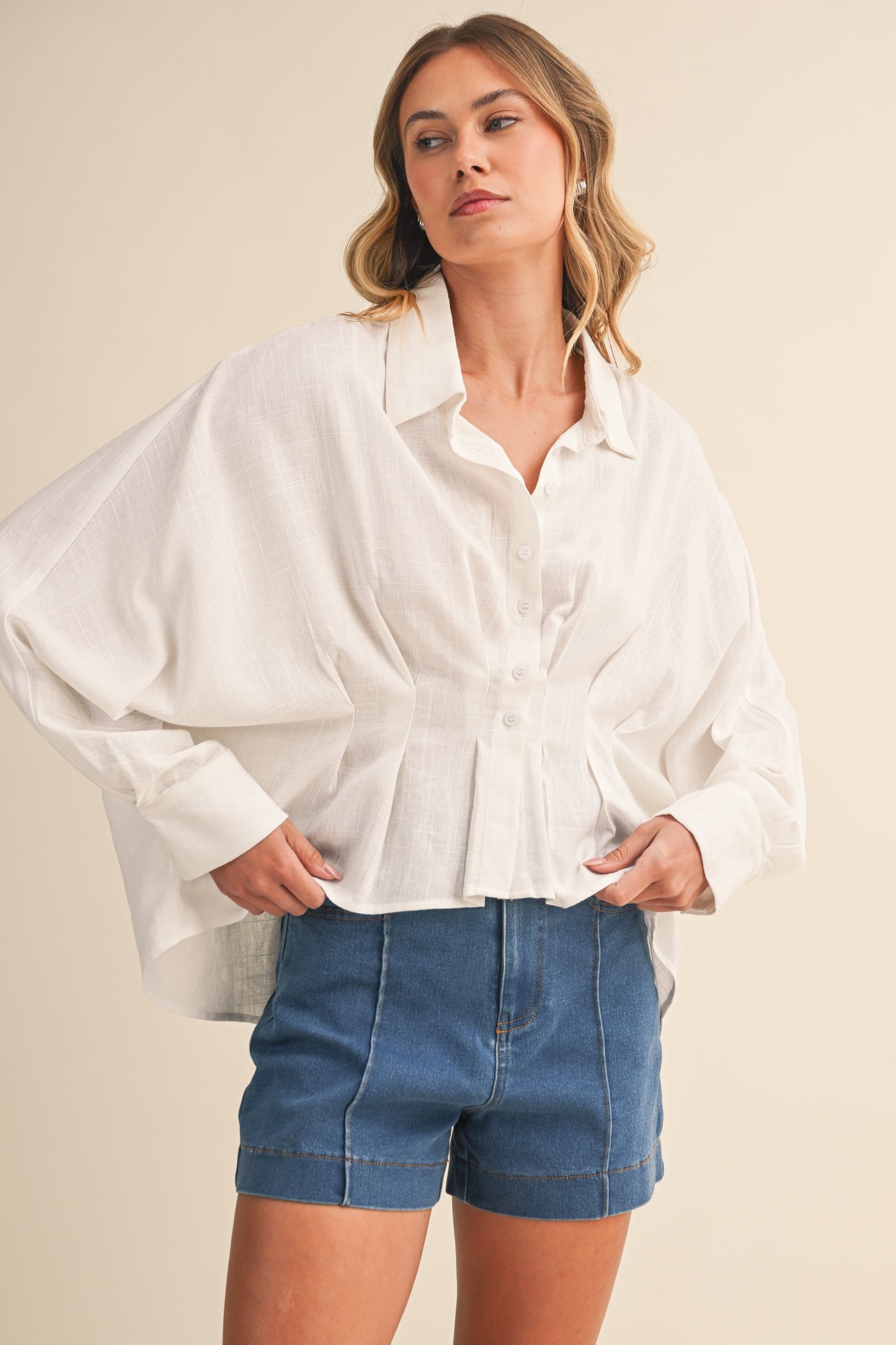 That Girl Linen Button Down