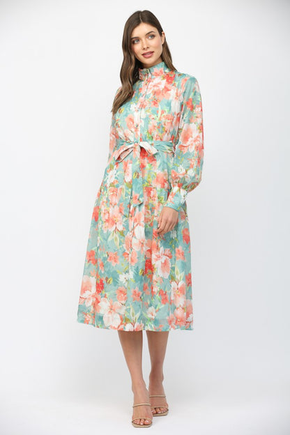 Serene Petals Maxi Dress
