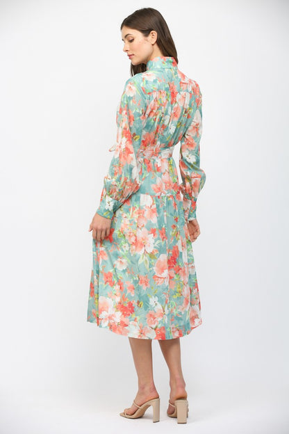 Serene Petals Maxi Dress