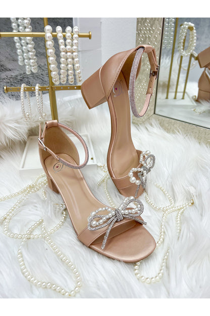 Pearls and Rhinestones Classic Heels