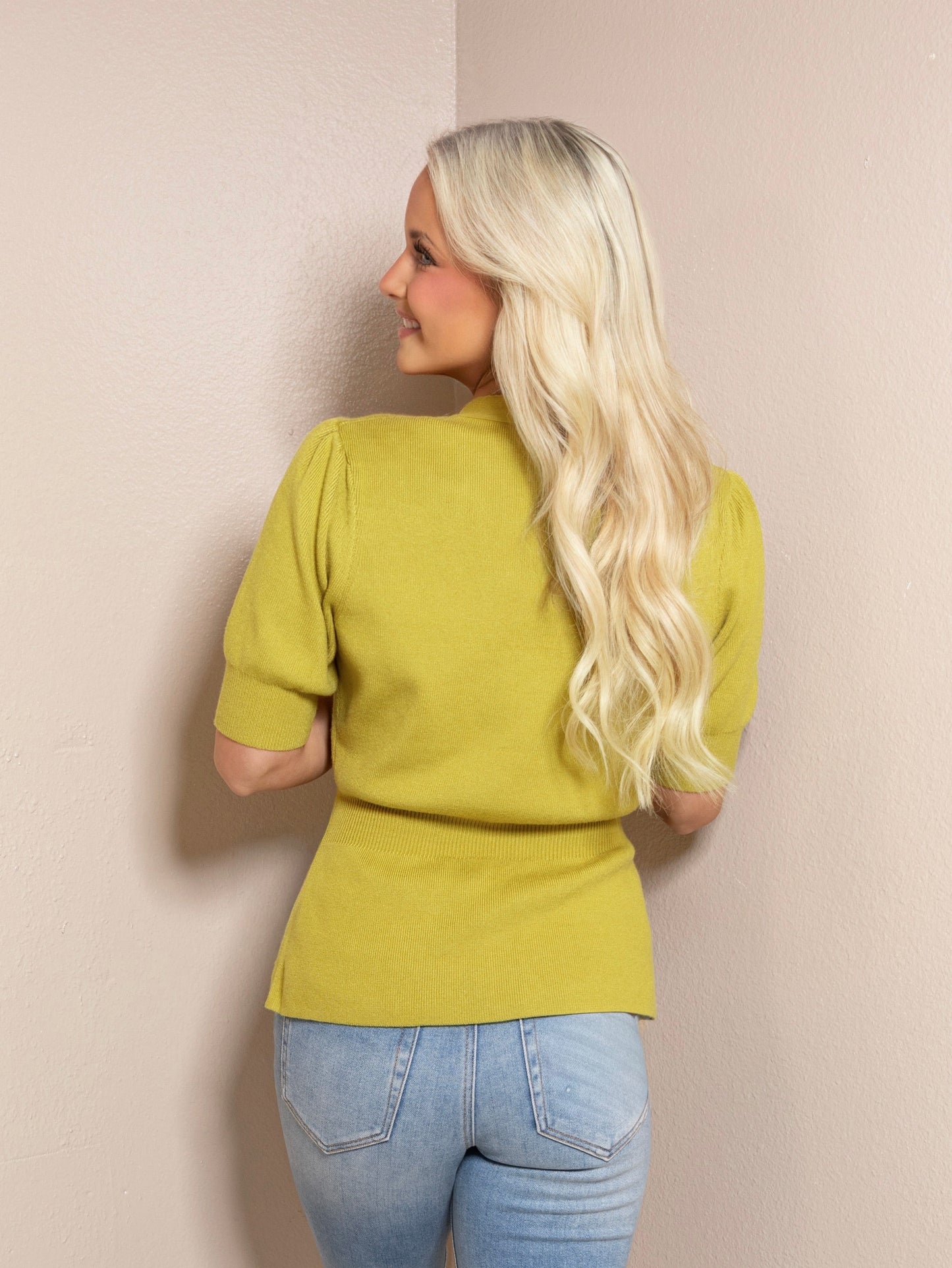 Chartreuse Charm Cardigan