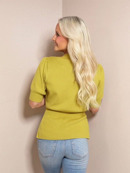 Chartreuse Charm Cardigan