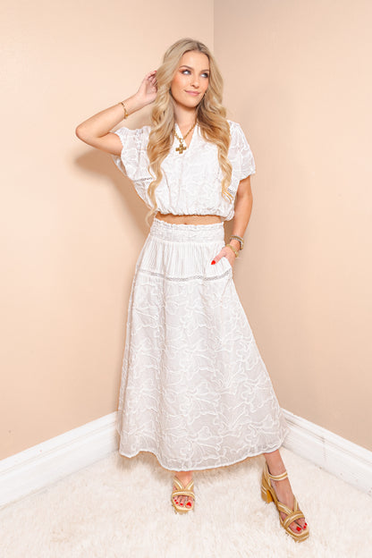Skyline Embroidered Skirt