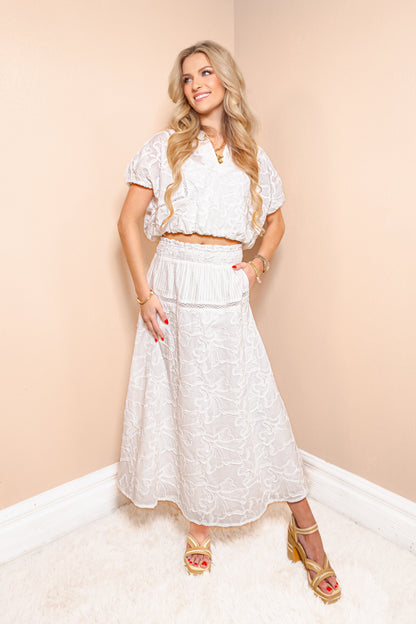 Skyline Embroidered Skirt