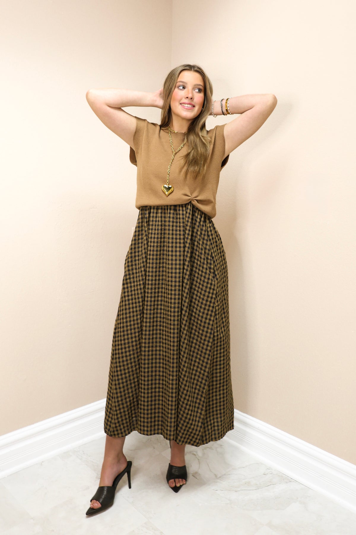 Harvest Charm Detachable Sweater Midi Dress