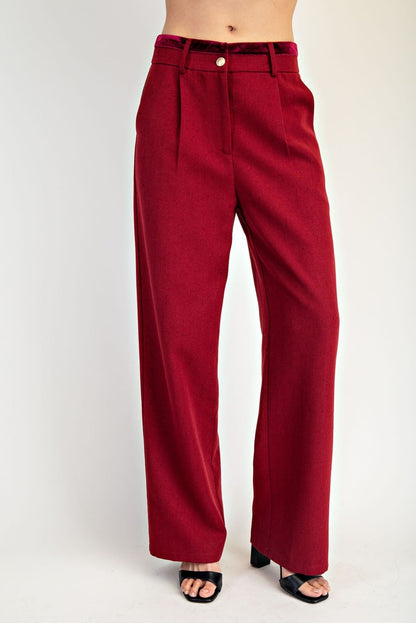Velvet Hour Tweed Trousers