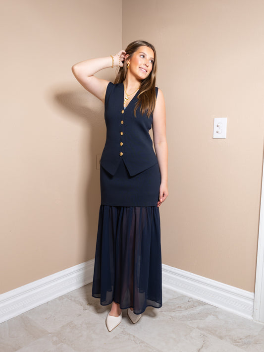 Midnight Harbor Knit Top