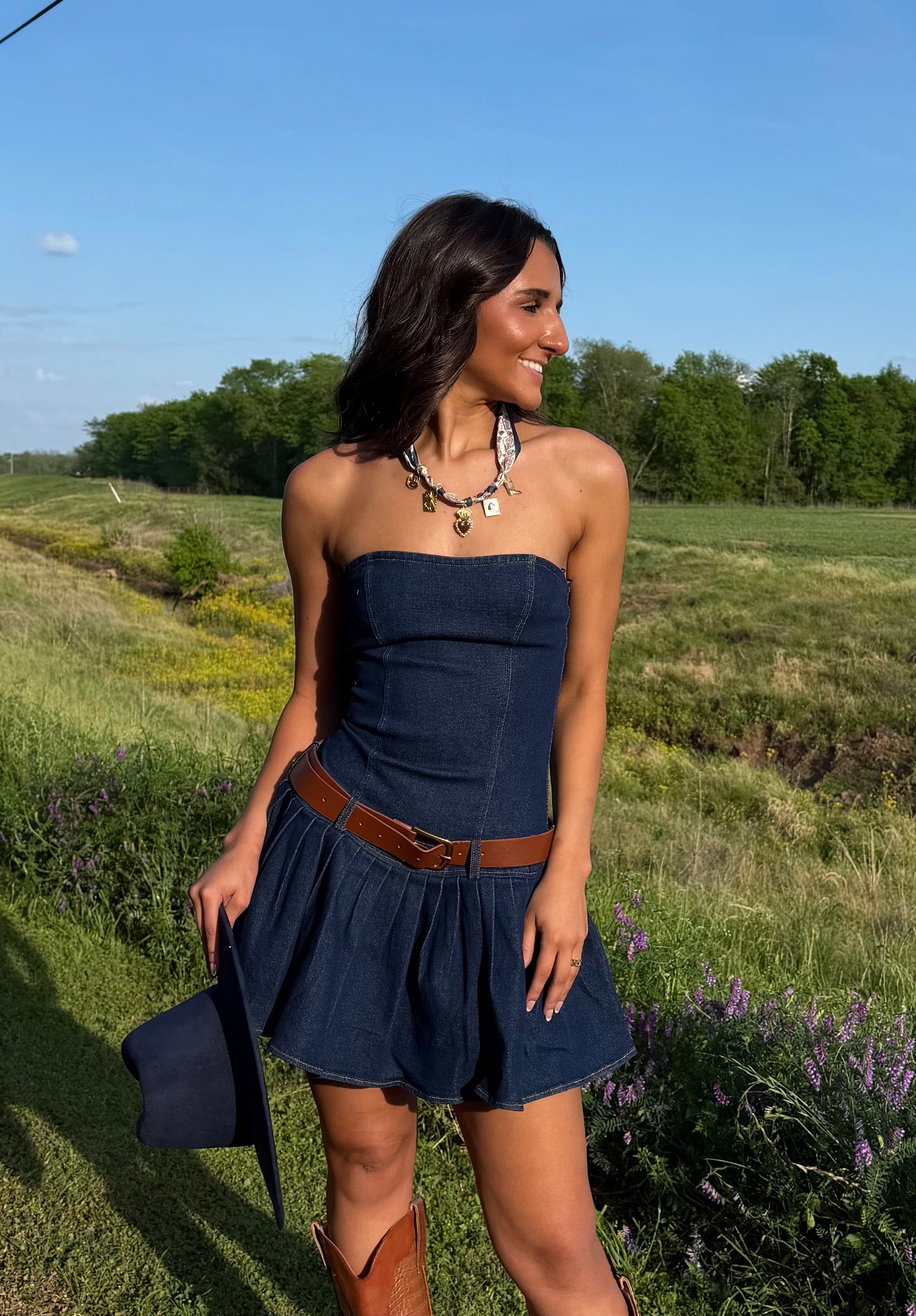 Blue Jean Baby Mini Dress