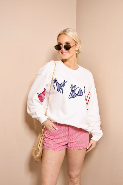 Americana Beach Babe Sweatshirt