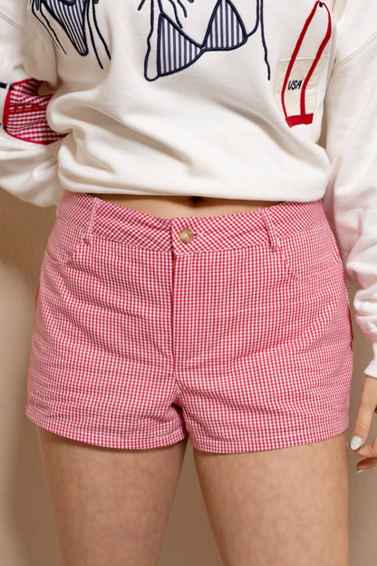 Cherry Picnic Gingham Shorts
