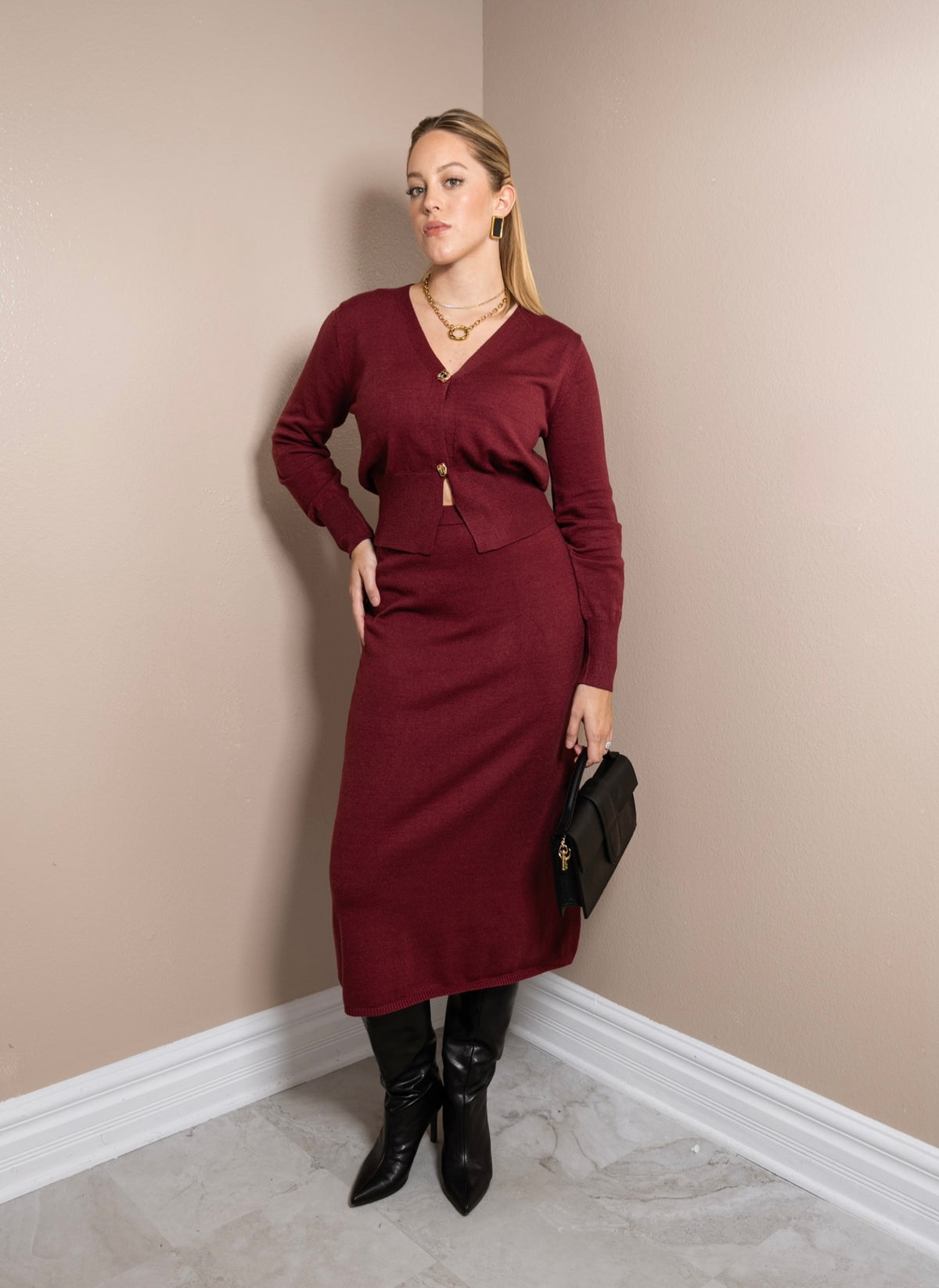 Wine About It Knit Cardigan