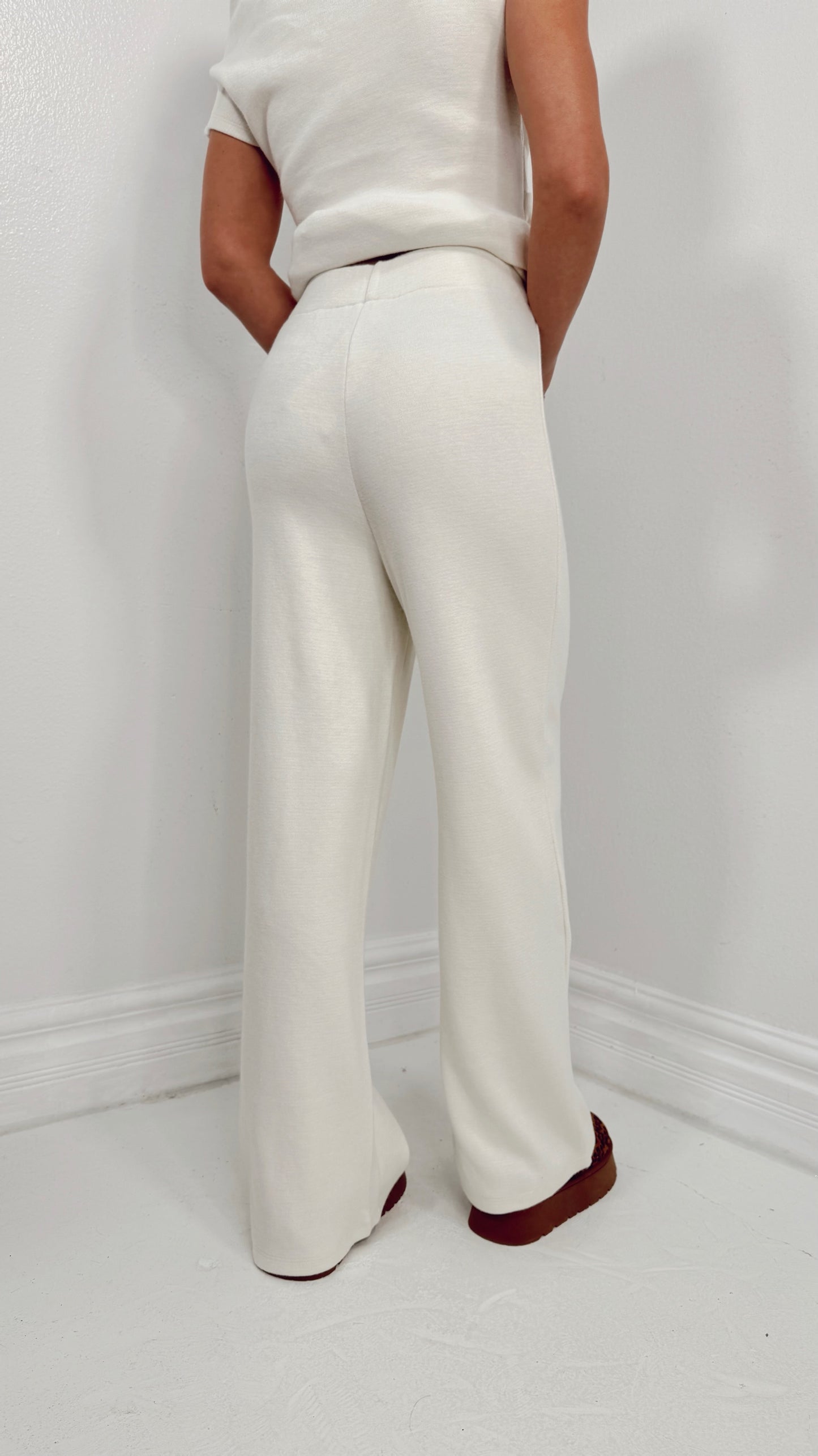 Pure Comfort High Waisted Knit Pants