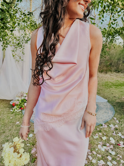 Lace & Light Drape Tank