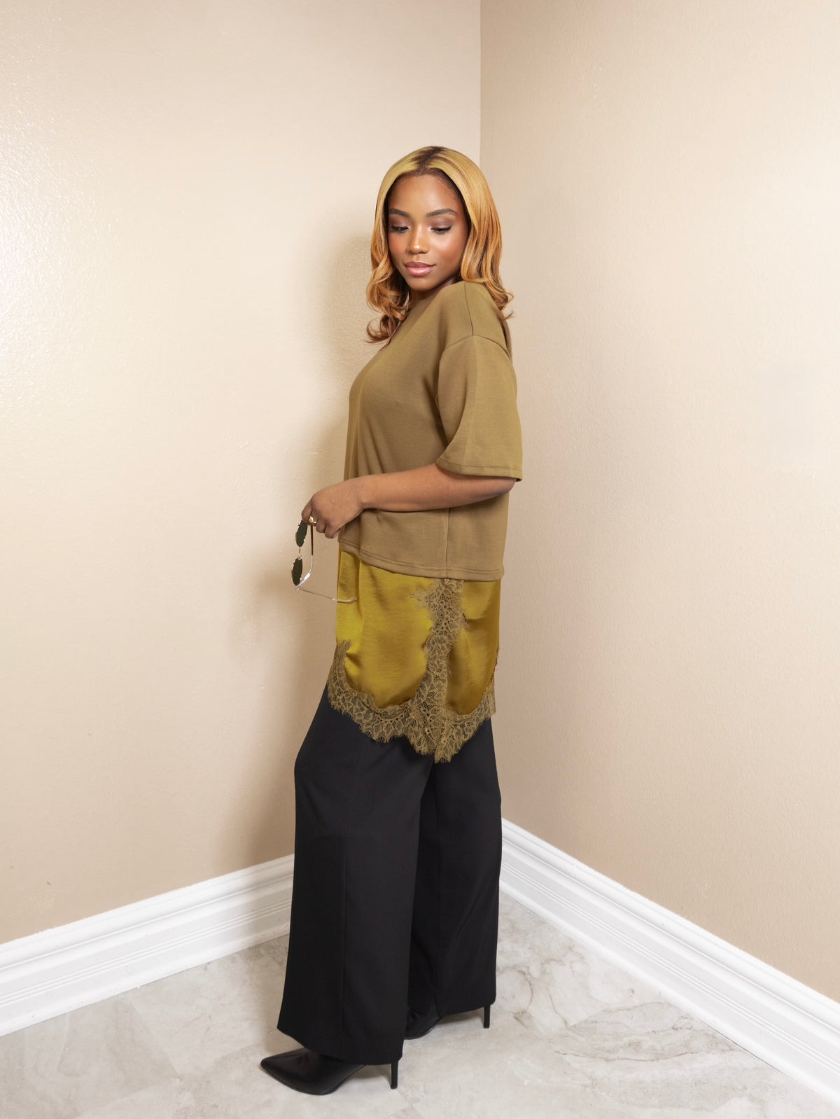 Olive & Lace Tee