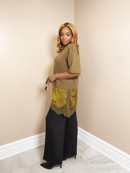 Olive & Lace Tee