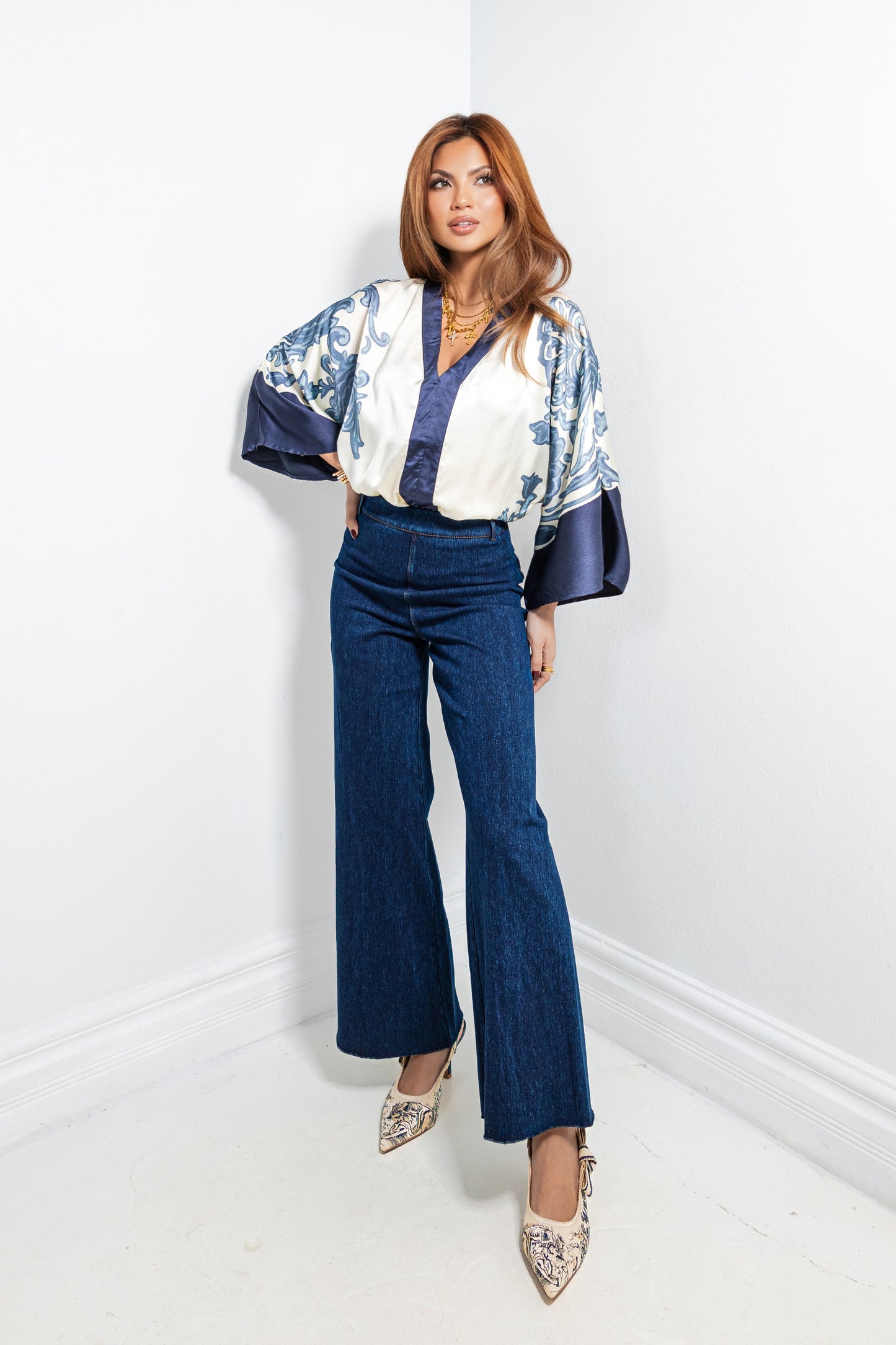 The Capri Coast Satin Bodysuit