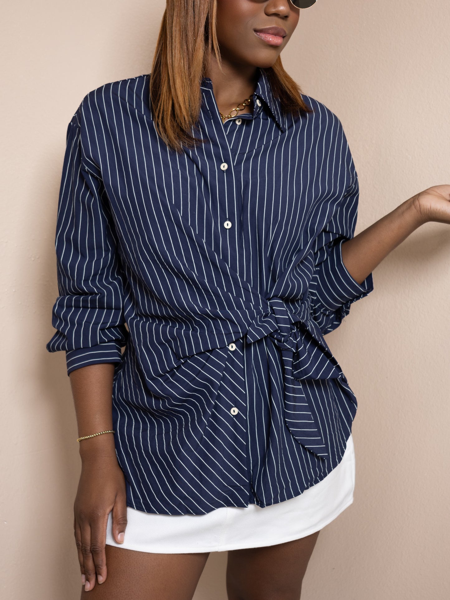 City Girl Tie Blouse
