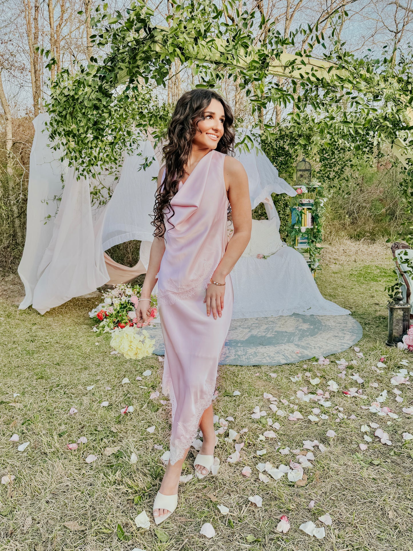 Lace & Light Drape Skirt