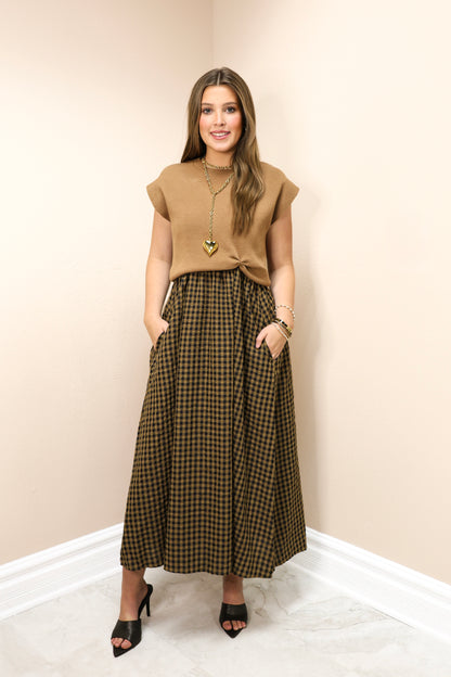 Harvest Charm Detachable Sweater Midi Dress