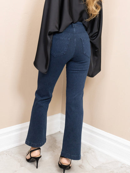 Lyssé Bette Embellished Zip Front Ankle Baby Boot Jeans