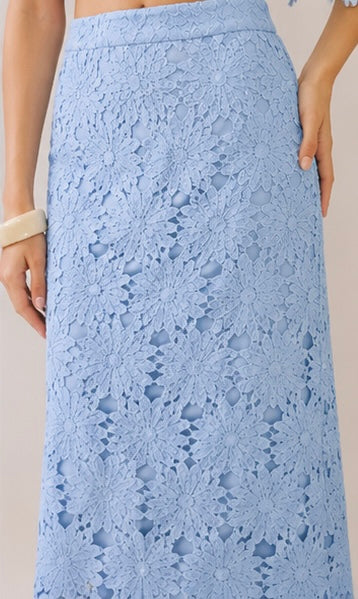 Bluebell Daisy Lace Midi Skirt