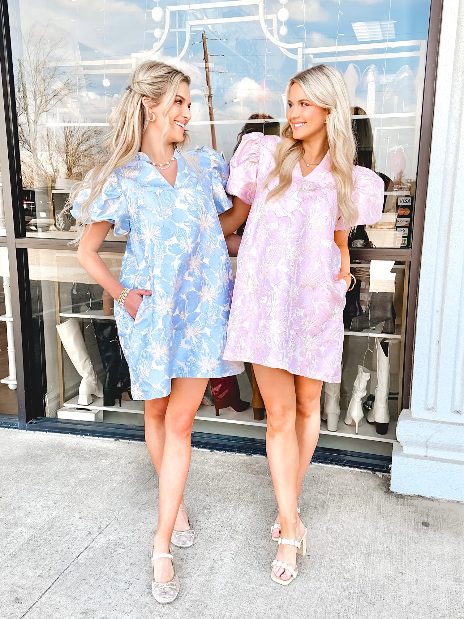 pastel jacquard dress ASOS LUXE jacquard off shoulder 3D floral skater mini dress in gold and pastel floral