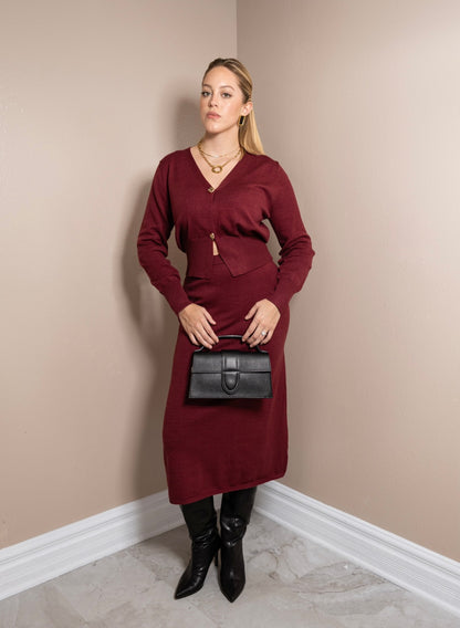 Wine About It Knit Cardigan