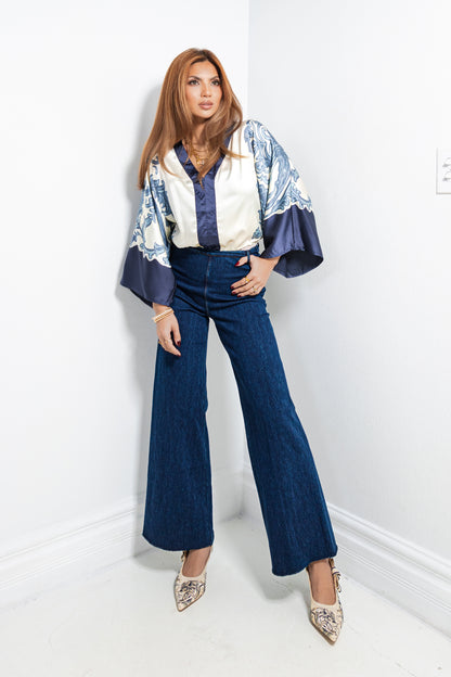 The Capri Coast Satin Bodysuit