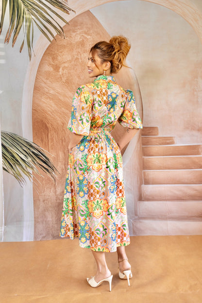 Maison in Bloom Midi Dress