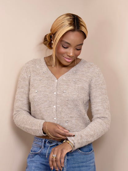 Shimmer Me Pretty Knit Cardigan