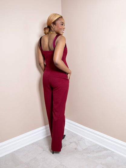 Velvet Hour Tweed Trousers