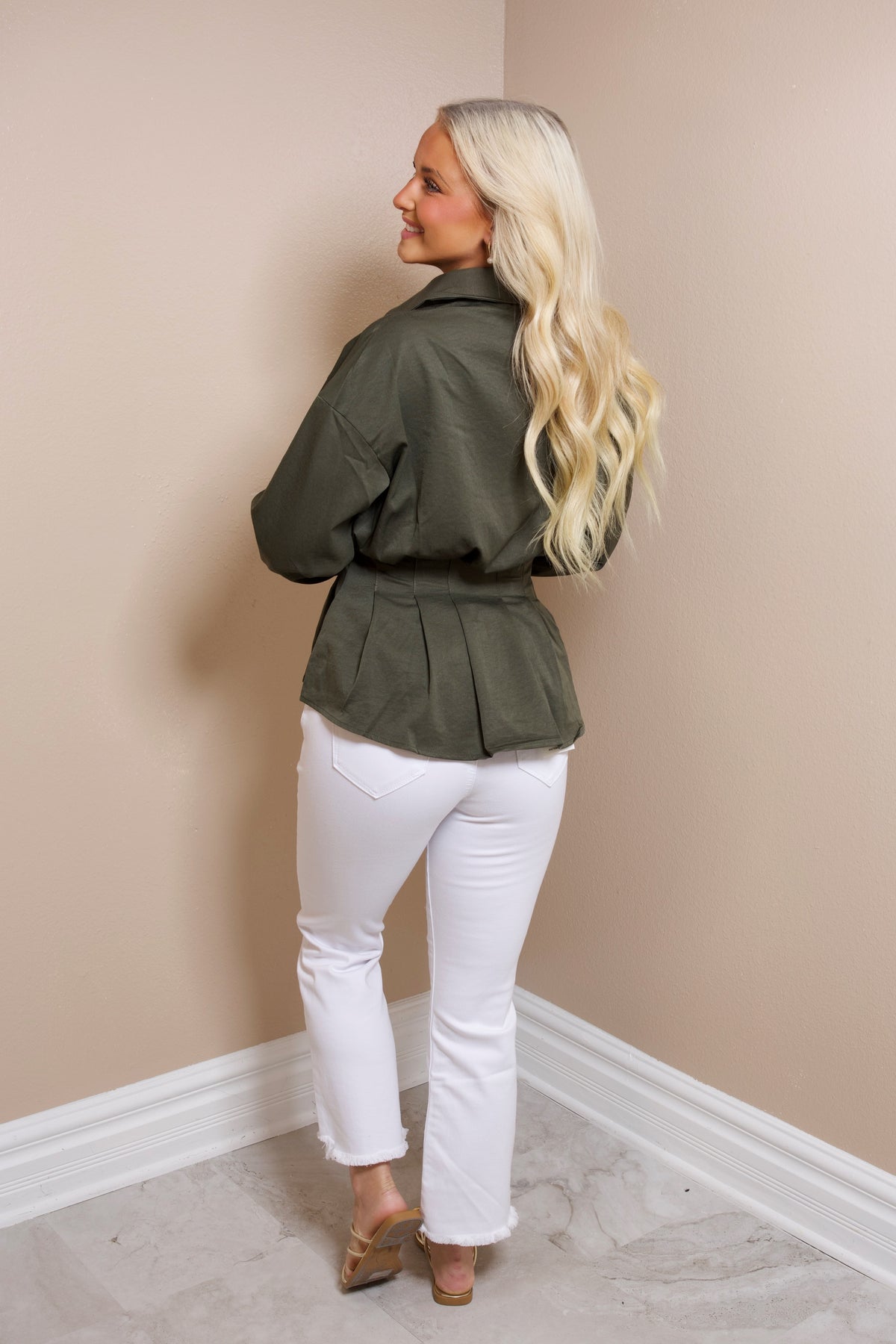 Pleated to Perfection Long Sleeve Top