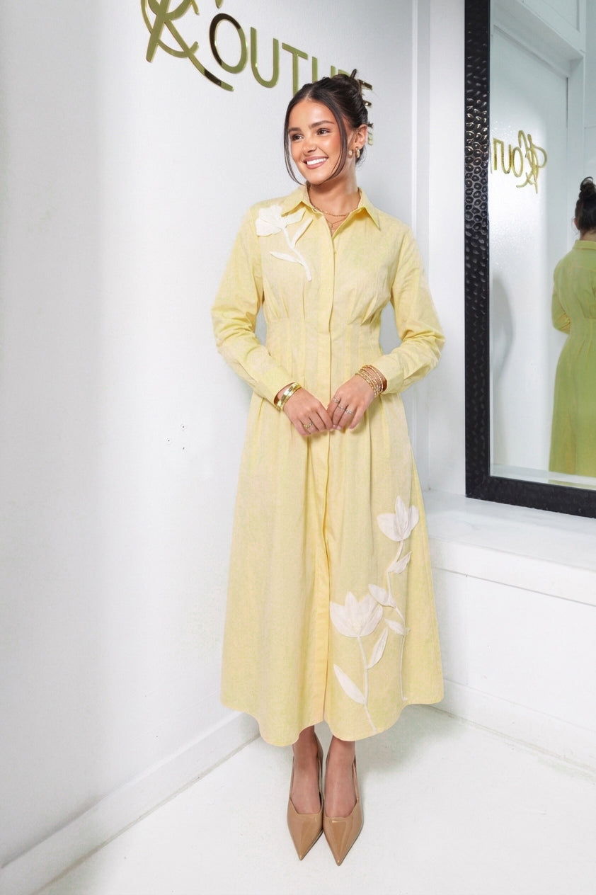English Factory Butter Petals Shirt Dress