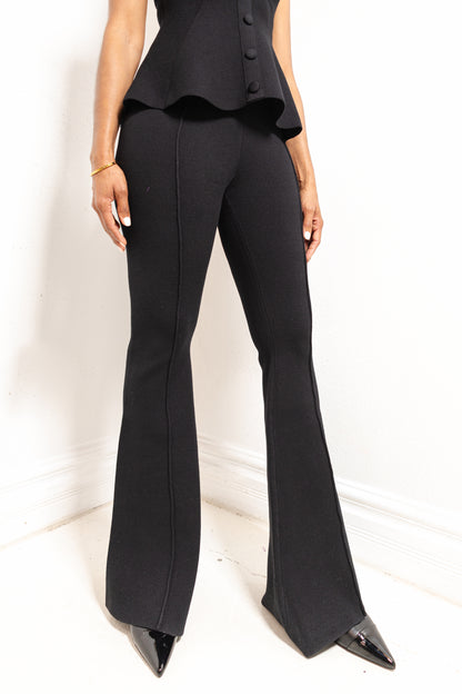After Hours Knit Peplum Top & Pant Set