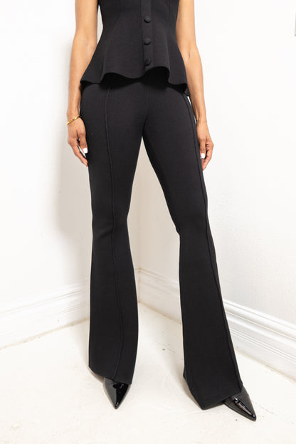 After Hours Knit Peplum Top & Pant Set