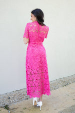 All Over Lace Midi Dress-Dresses-KCoutureBoutique, women's boutique in Bossier City, Louisiana