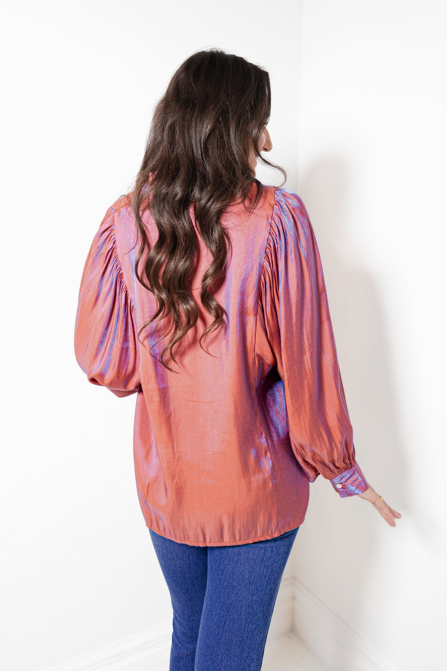 Autumn Aura Satin Top