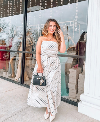 Monroe Dots Midi Dress