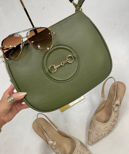 German Fuentes Italian Leather Shoulder Bag