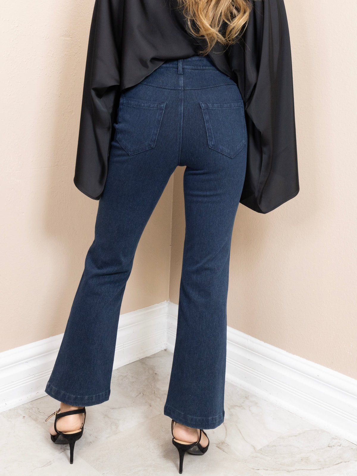 Lyssé Bette Embellished Zip Front Ankle Baby Boot Jeans