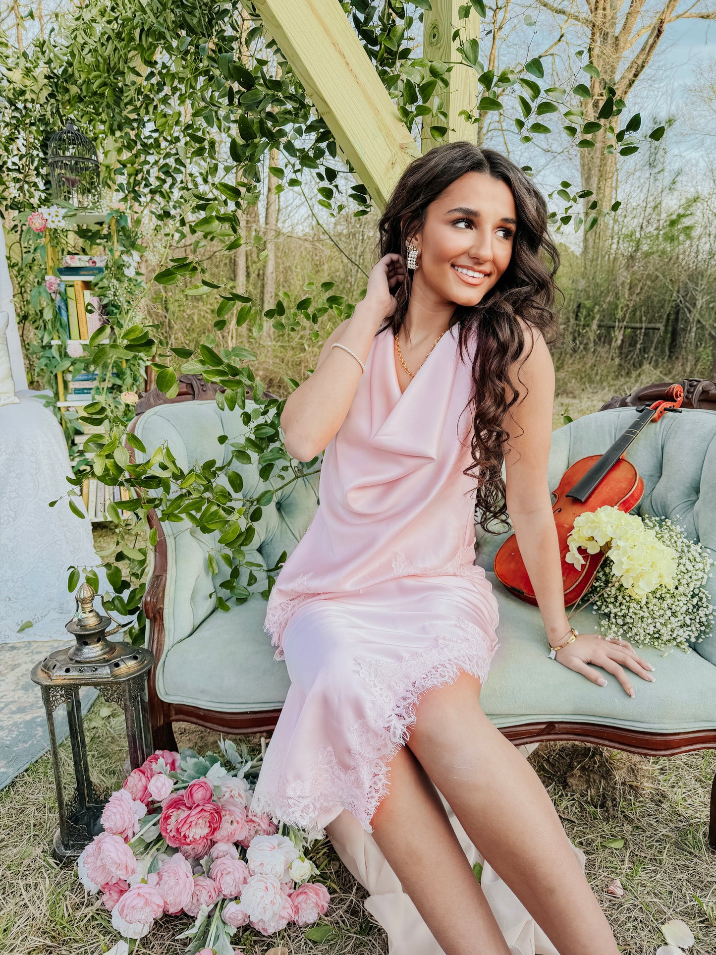 Lace & Light Drape Skirt